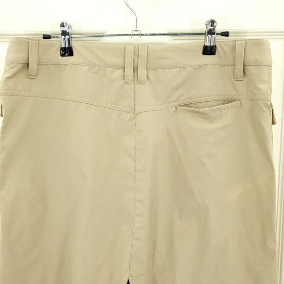 Athleta Lightweight/Quick-Dry A-Line Pleated Cargo Pocket Skirt 10 Tan - Picture 8 of 16